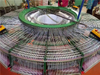 Máquina de tear circular para fabricação de jaquetas de poliéster